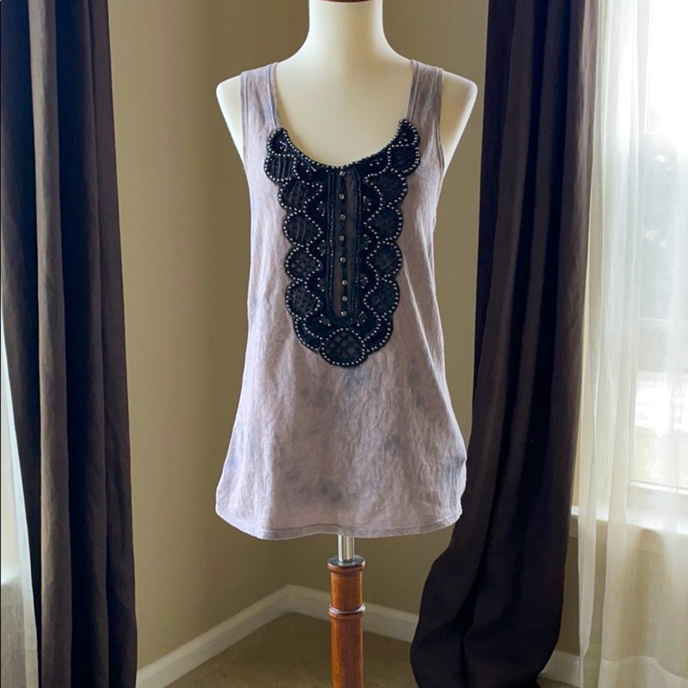 Free People beaded tank top